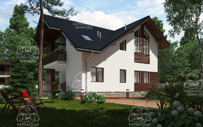 каркасный дом 12,9x10,4 Москва