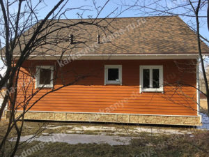 строительство каркасного дома 7,5x9