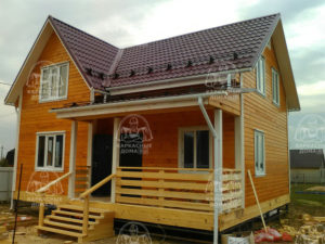 каркасный дом 12 на 8 Москва