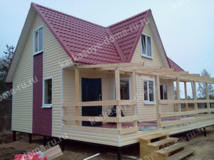 проект каркасного дома Перламутр Москва