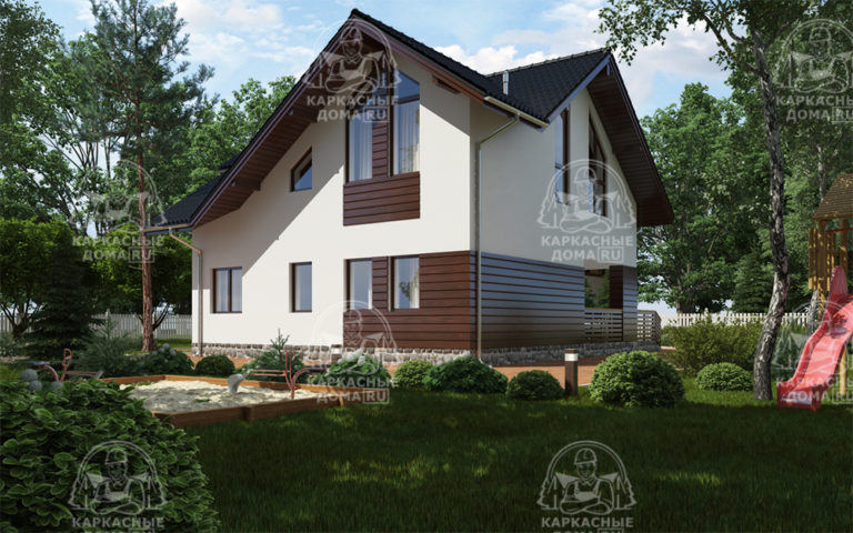 проект каркасного дома Азурит Москва