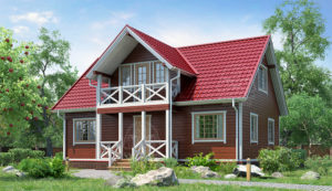 каркасный дом 10x8 Москва