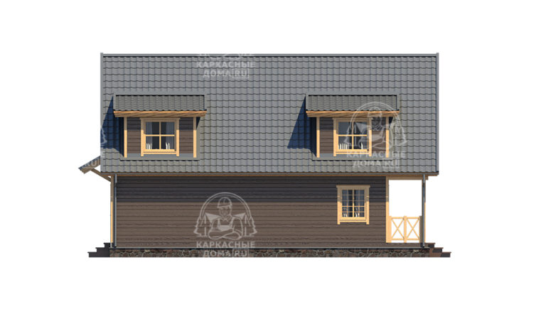 каркасный дом 12x8 Москва