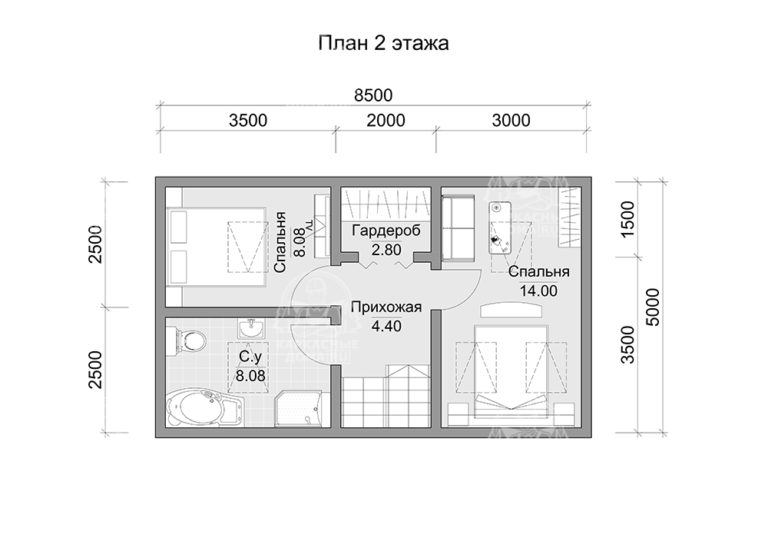планировка каркасного дома 10,5x9