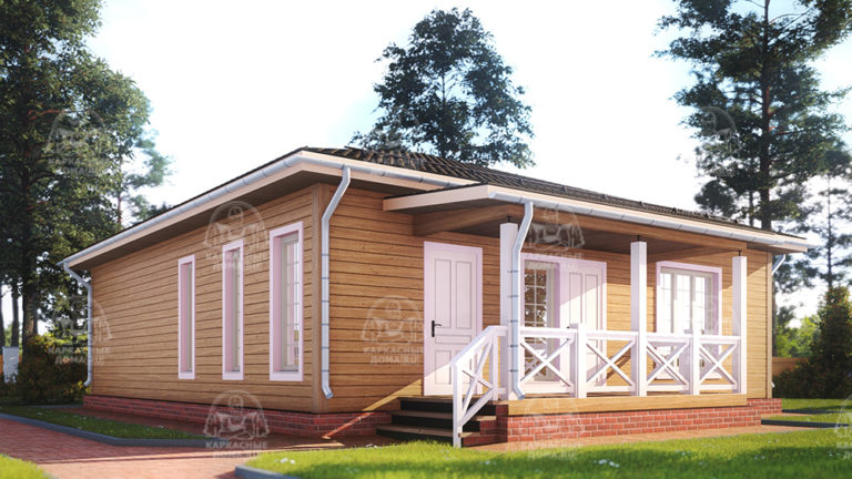каркасный дом 14,5x10,5 Москва