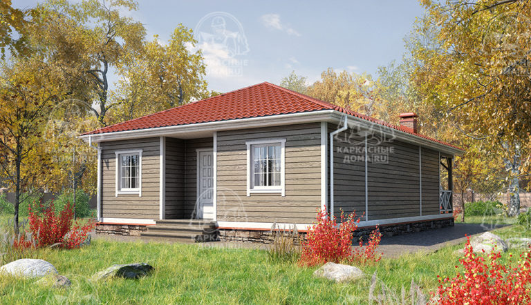 проект каркасного дома Изумруд Москва