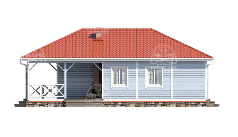 каркасный дом 12x8,5 Москва