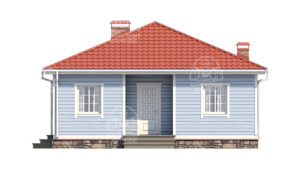 строительство каркасного дома 12x8,5