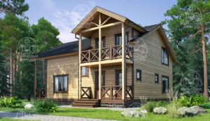 проект каркасного дома Лазурит Москва