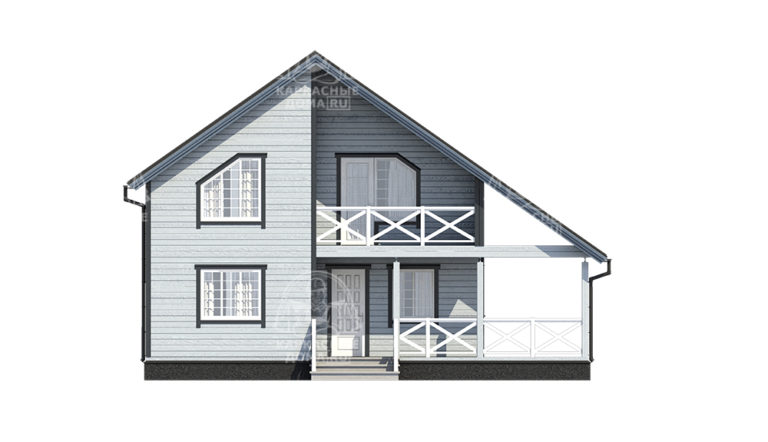 каркасный дом 10,5x8,5 Москва