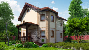 каркасный дом 13x10,7 Москва