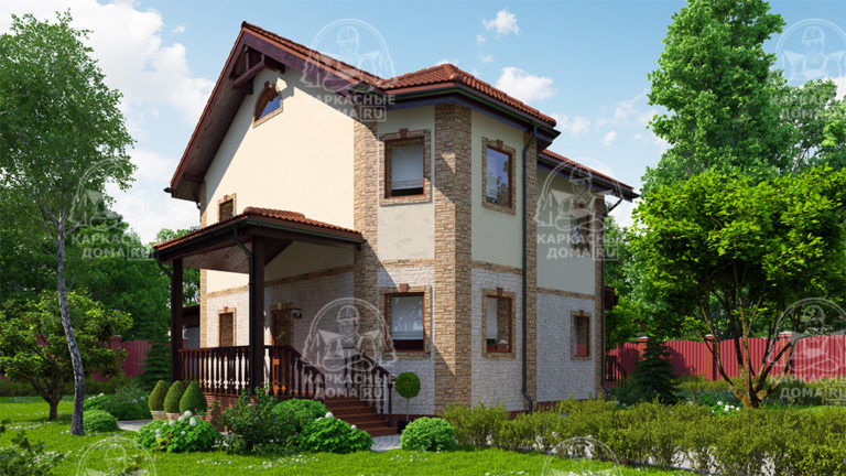 каркасный дом 13x10,7 Москва