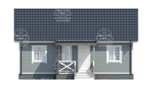 каркасный дом 9x7,5 Москва