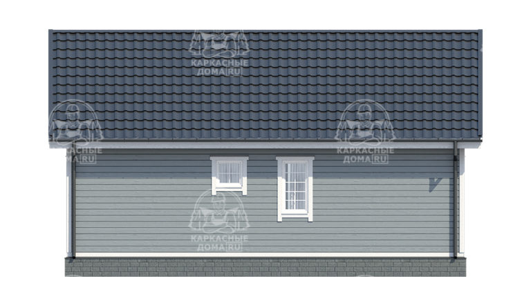 строительство каркасного дома 9x7,5