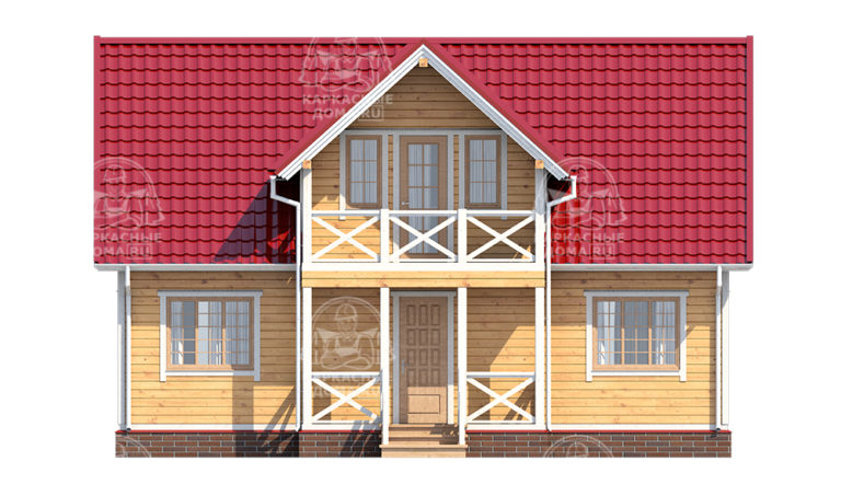 каркасный дом 10x8 Москва