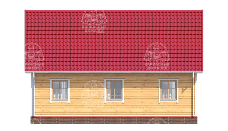 строительство каркасного дома 10x8