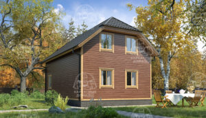 проект каркасного дома Янтарь Москва