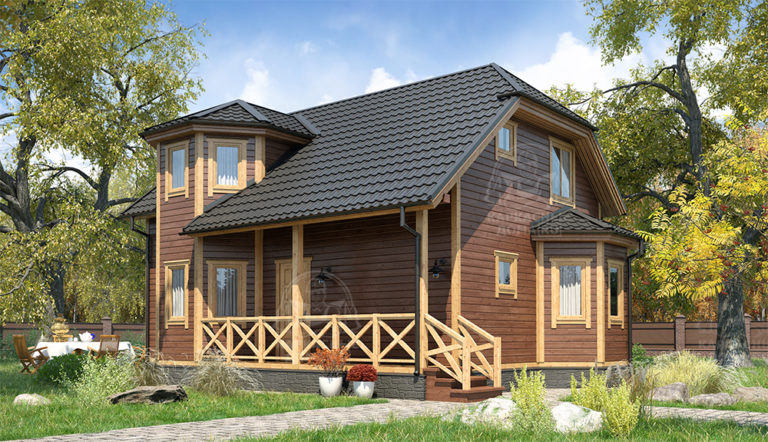 Каркасный дом 10x7 Янтарь