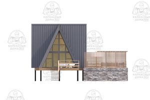 проект каркасного дома 7x11 Москва