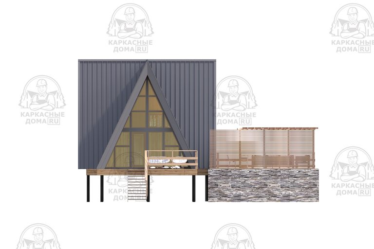 проект каркасного дома 7x11 Москва