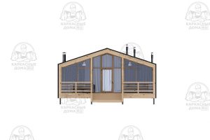 проект каркасного дома Сфен 8x13 Москва