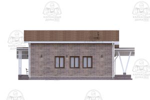 проект каркасного дома Аммолит 10x15 Москва