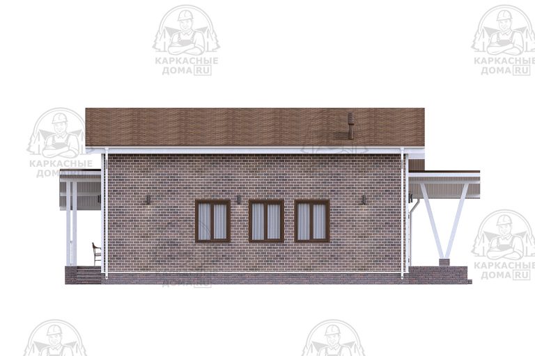проект каркасного дома Аммолит 10x15 Москва