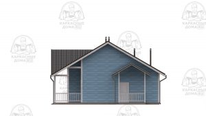 проект каркасного дома Гидденит 10x19 Москва