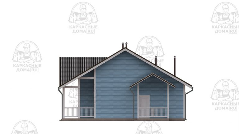 проект каркасного дома Гидденит 10x19 Москва