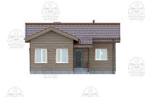 проект каркасного дома Диаспор 9x9 Москва