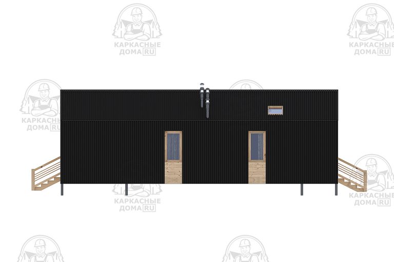 строительство каркасного дома 8x13 Сфен