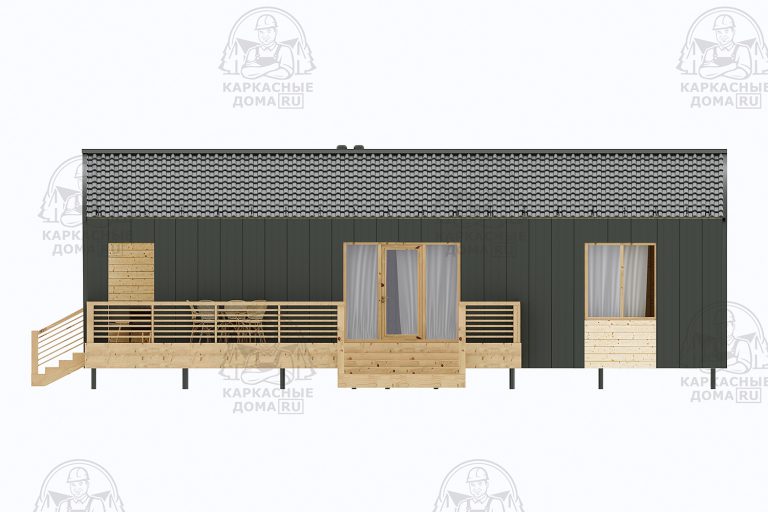 строительство каркасного дома 12x14 Гаспеит