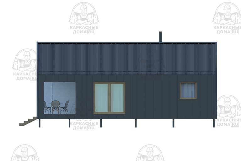 строительство каркасного дома 6x12