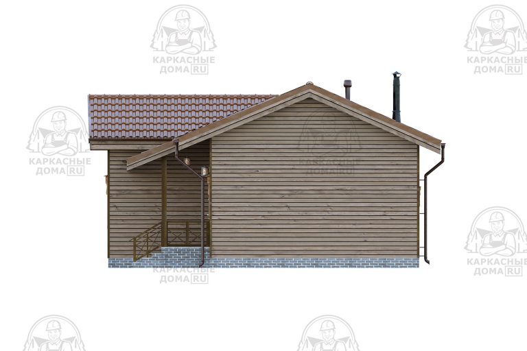 строительство каркасного дома 9x9 Диаспор 