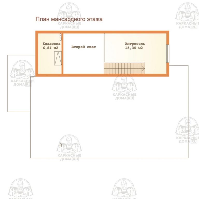 планировка каркасника 10x15 проект Аммолит