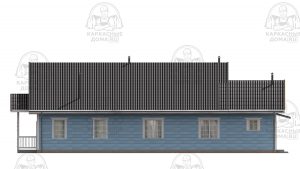 строительство каркасного дома 10x19 Гидденит