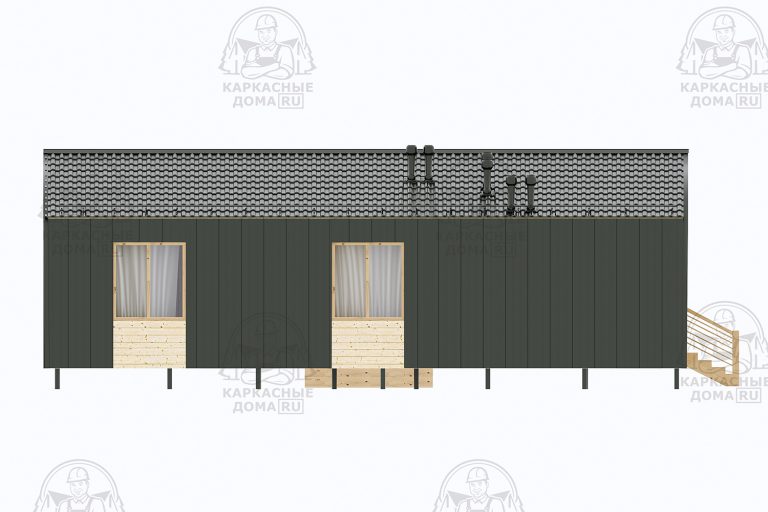 каркасный дом Гаспеит под ключ