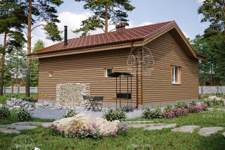 каркасный дом 9x9 под ключ