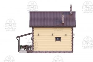 каркасный дом Кордиерит 8x8 под ключ