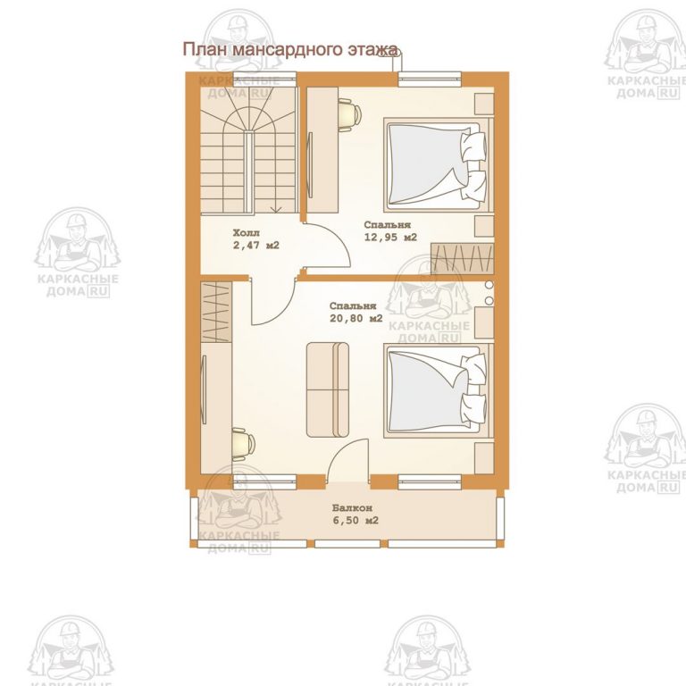 планировка каркасного дома Джаспер