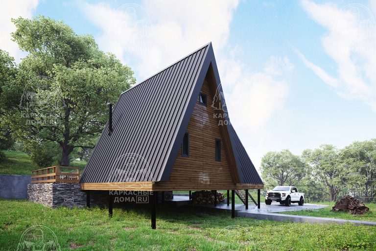 проект каркасного дома Гиалит 7x11 Москва