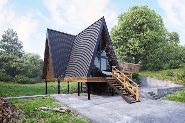 Каркасный дом 7x11 Гиалит