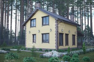 каркасный дом Кордиерит 8x8 Москва