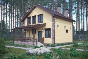 проект каркасного дома Кордиерит Москва