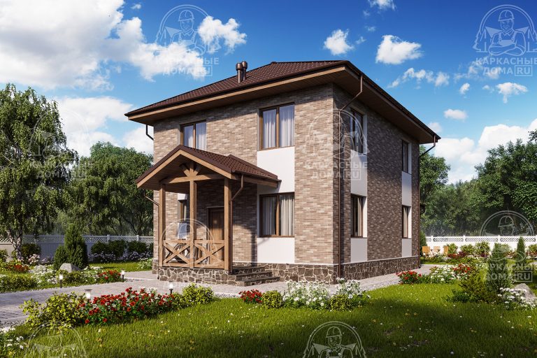 проект каркасного дома Индиголит Москва