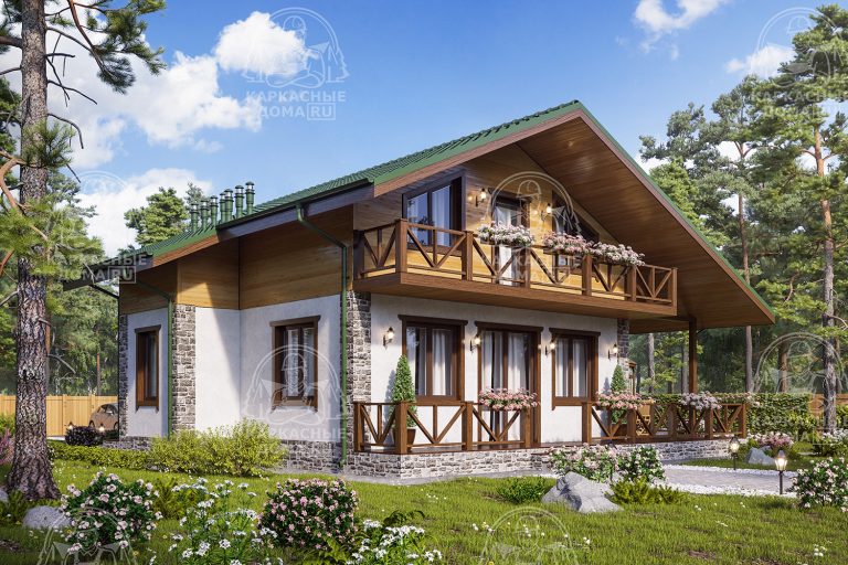 проект каркасного дома Гелиотроп Москва