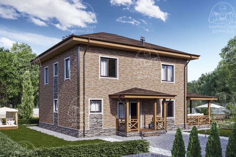 проект каркасного дома Гошенит Москва