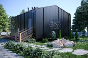 проект каркасной бани 9x6 Москва