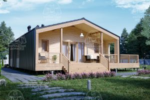 Каркасный дом 12x14 Гаспеит