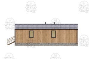 проект каркасного дома Ангелит 7x12 Москва